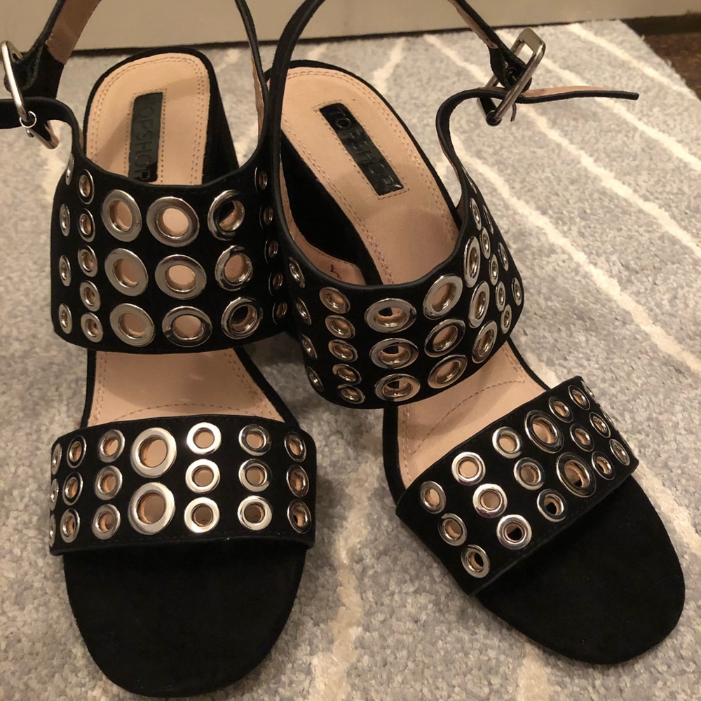 Topshop heels with silver detail